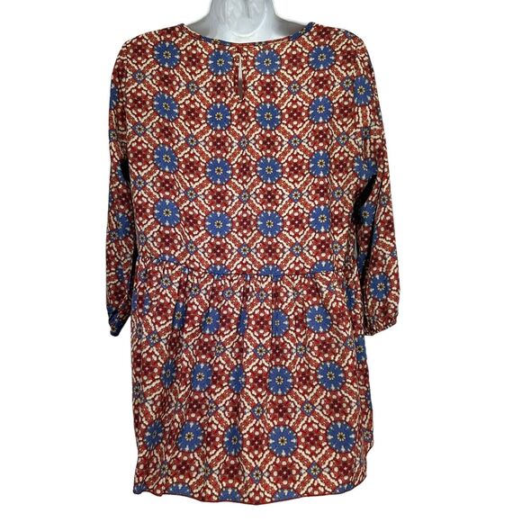 allison joy 3/4 sleeve pleated blouse Size M - Picture 2 of 4